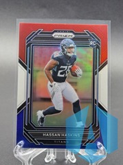 2022 Panini Prizm #326 Hassan Haskins Rookie RC Red White Blue Prizm Titans
